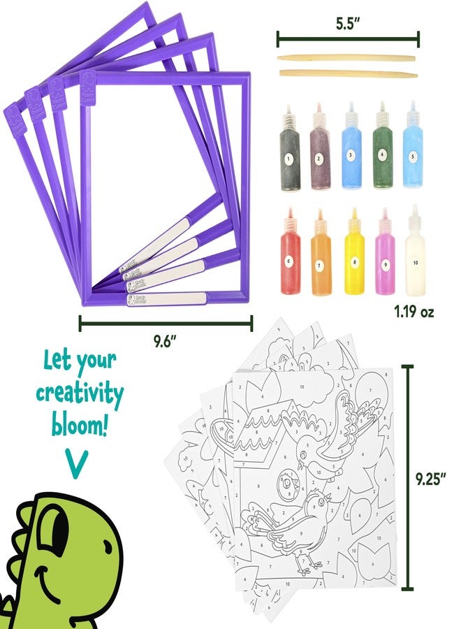 Ready 2 Learn Sand Art Painting - Nature - 4 Themed Sand Art Pictures - 10 Colors - Sand Art Kits for Kids Ages 4-8 - Image 3